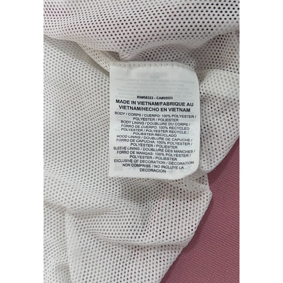RARE Nike Women’s Colorblock Windbreaker Jacket Pink & White Sz Small Athleisure - Picture 10 of 13